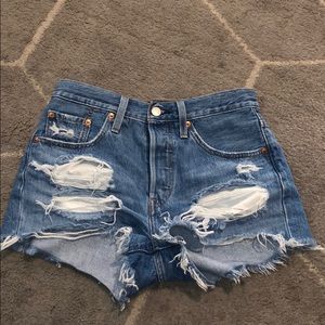 Levi Jean Short Shorts High Waisted